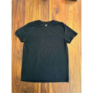 Hanes Men's Black Crew Neck Short Sleeve Plain Basic T-Shirt Size XL